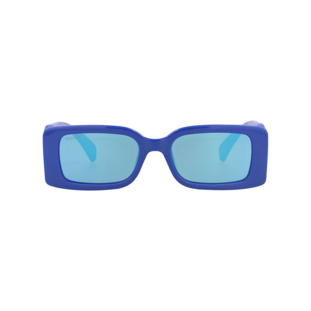 Gucci Square-Frame Injection Sunglasses Blue Womens